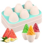 WMKGG Popsicles Molds, 6 PCS Cone Shape Ice Pop Mold, Silicone Ice Cream Molds, Easy Release Ice Pop Make, Mini Popsicle Molds(Green)