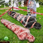 2 Sets Dead Victim Props - Halloween Dead Body Prop Decorations - Scary Inflatable Fake Corpse in Bag -Creepy Dead Victims for Halloween Party, Haunted House,Yard,Bathroom,Indoor Outdoor Decor