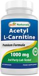 Best Naturals Acetyl L-Carnitine 1000 mg 60 Capsules