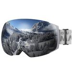 OutdoorMaster Ski Goggles PRO - Frameless, Interchangeable Lens 100% UV400 Protection Snow Goggles for Men & Women ( Grey Frame VLT 10% Grey Lens with Free Protective Case )