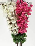 ENDECOR Artificial Flowers (White, 2 Piece,22 x 9 x 9 cm)