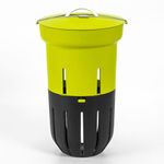 Urbalive Worm Composter for Raised Beds 12L - Worm Farm in Ground That Turns Your Waste to Compost - Worm Bin Made in the EU from Recycled Plastic, Green