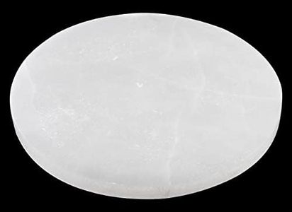 Extra Large Selenite Charging Plate – 8” Selenite Crystal - Mined & Crafted in Morocco – Ideal for Cleansing Crystals & Healing Stones, Meditation, Reiki – Protection Crystals – Spiritual Gift & Decor