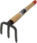 HACHIEMON Japanese Craftsmanship Garden Tool Hand Cultivator Rake Tiller Tool - Durable and Lightweight