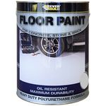 Everbuild Floor Paint For Concrete, Stone And Brick – Heavy Duty – Industry Grade – Abrasion-Resistant – Grey – 5 Litre