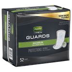 Depend Men Guards Maximum Absorbency, 52 CT (Pack of 2)