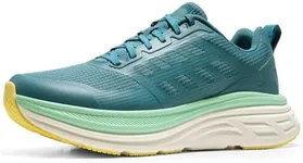 NORTIV 8 Men's Walking Running Tennis Cushioning Shoes ActiveFloat Athletic Gym Workout Jogging Comfortable Sneakers,Size 8.5,Blue Green,SNWS245M