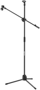 Amazon Basics 3 Leg Boom Heavy Duty Microphone Stand | For Studio Recording, Speeches & Live Performances | Stable and Flexible | Slip Resistant