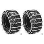 The ROP Shop 2 Link TIRE CHAINS 18x6.50-8 18x650-8 18x650x8 18-6.5-8 Tractor Rider Snowblower ;supply_by_theropshop