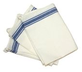 AUNT MARTHA's 18-Inch by 28-Inch Package of 3 Vintage Dish Towels, Blue Striped