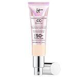 IT Cosmetics Your Skin But Better CC+ Cream Illumination, Fair Light (W) - Color Correcting Cream, Full-Coverage Foundation, Anti-Aging Serum & SPF 50+ Sunscreen - Radiant Finish - 1.08 fl oz