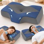 Hydomi Neck Support Pillow for Sleeping Side Sleeper Pillow for Neck Shoulder Pain Relief: Ergonomic Cervical Memory Foam Pillow - Cooling Orthopedic Bed Bolster Pillow for Back Stomach Sleepers