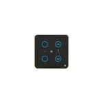 HomeMate 4 Modular WiFi Smart Switch Board (Black) : 2 x Lights Switch and 1 x Fan switch (Pack of 1) | No Hub Required | Compatible with Alexa, Google Assistant & Siri