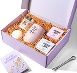 Gifts for Women, Spa Gift Set, Gift Box for Women, Relaxing Spa Kit, Self Care Gift with Wine Tumbler, Handmade Soap, Bath Bomb & More, Birthday Gift Ideas for Women, Her, Friend, Mom