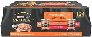 Purina Pro Plan High Protein Dog Food, Wet Dog Food Variety Pack, Classic Pate Entrees - (Pack of 12) 13 oz. Cans