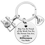 Ximalun Photographer Gift Keyring Photographer Appreciation Gifts May You be Proud of the Work You Do Keyring Christmas Birthday Leaving Retirement Thank You Gifts for Photographer