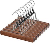 AMKUFO 12 Pack Wooden Pants Hangers