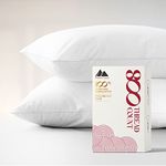 Mayfair Linen Queen/Standard Size Pillowcases Set of 2-100% Egyptian Cotton - Natural Cooling & Breathable - 800 Thread Count Sateen Weave - Soft Pillow Covers - Perfect for Home & Hotels - White