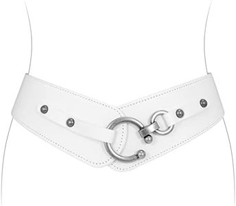 JASGOOD Women's Fashion Vintage Wide Elastic Stretch Waist Belt With Interlock Buckle Halloween Belt