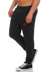 Nike M NSW JOGGER FLC AIR HRTG - Trousers for Men, Black (Black / University Red), XS