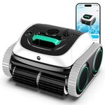 (2025 New) WYBOT C1 Cordless Pool Vacuum, Wall & Waterline Cleaning, Pool Cleaner Robot with Smart Route Planning, 150 Mins Runtime, Ideal for Inground Pools Up to 1,614 Sq.ft, White & Green
