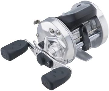 Abu Garcia Ambassadeur S Conventional Reel, Size 6500 (1400536), 2 Stainless Steel, Multi-Stop Ball Bearings for Smooth Operation, Durable and Lightweight,Silver