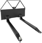 GAOMON 2600 LBS Heavy Duty Pallet Forks with Trailer Hitch Ball, Q235 Steel for Tractor and Loaders in Farms, Warehouses & Construction Site