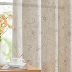 jinchan Floral Curtains for Living 