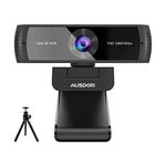 AUSDOM 2K HDR Webcam for PC, Certified for Zoom, AW651 1080P 60fps Autofocus USB Computer Camera with Mics, Privacy Cover & Tripod for Skype/Teams/Facetime/Webex, Video Conference Calling