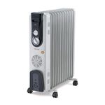 Morphy Richards OFR 13F 13-Fin Oil Filled Radiator Room Heater | 2900W (2500W + 400W PTC Fan) | Adjustable Thermostat, Safety Shut-Off, Castor Wheels | White