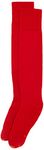 Mitre Mens Sports | Team Kit Lightweight Long Breathable Prostar Kids Mercury Plain Football Sock - Scarlet, Junior/Size 3-6, Scarlet, Junior/3-6 EU