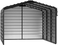 Arrow 10x15x7 3 Sided Carport Charc