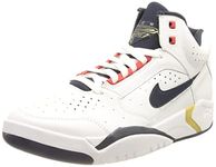 Nike Men's Air Flight Lite Mid Sneaker, White Midnight Navy University Red, 9 UK