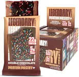 Legendary Foods 22 g High Protein Pastry+ Premium Boosted - Low Carb Meal Replacement Bar - Gluten Free Protien Snacks - Healthy Keto Snack Box - Low Sugar Energy Bar - Bariatric Diabetic Friendly