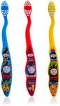 Thomas the Train & Friends Soft Toothbrushes 3 Pack Brush Buddies (Blue, Yellow, Red)