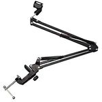 Brain Freezer J Recording Microphone Suspension Boom Scissor Arm Stand (Black)