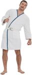 Christmas Vacation Cousin Eddie Robe - White Robe and Belt from National Lampoons Christmas Vacation for Halloween Christmas Costume Cosplay Set, White, One Size