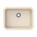 Carysil Original Schock German Engineered Technology Quartz Q 320 Single Bowl Kitchen Sink - (Cream, 24X18) - Glossy