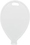 Balloon Shaped Plastic Balloons Weights pack of 10 (White)