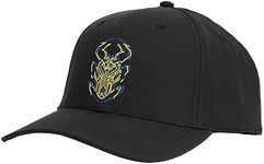 Bioworld Blue Beetle Scarab Logo Men's Black Elite Flex Precurve Snapback Hat