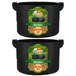 Gardzen 2-Pack 40 Gallon Grow Bags, Aeration Fabric Pots with Handles, Pot for Plants