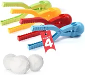 Dazmers Snowball Maker for Kids - Winter Snow Ball Makers for Kids - Set of 4 Outdoor Play Equipment - Snow Toys, Snow Mold Shaper, Plastic Shaper Snowball Kit - Snow Buddy Snowball Kit for Kids