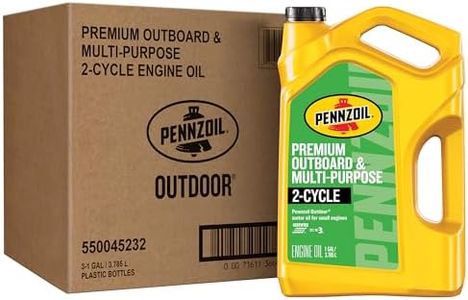 Pennzoil Outdoor Premium Outboard & Multi-Purpose 2-Cycle Engine Oil, 1 Gallon (3 Pack)