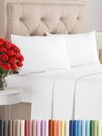Queen Size 4 Piece Sheet Set - Comfy Breathable & Cooling Sheets - Hotel Luxury Bed Sheets for Women & Men - Deep Pockets, Easy-Fit, Extra Soft & Wrinkle Free Sheets - White Oeko-Tex Bed Sheet Set