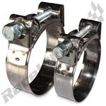 MIKALOR W2 Stainless Steel Hose Clamps / Supra / Exhaust / T Bolt / Marine Clip (1, 37-40mm)