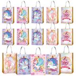 KULUJIA 20 PCS Unicorn Party Favor Bags for Birthday Party Supplies, Party Gift Goody Treat Candy Bags Goodie Bags for Party Girls Kids Birthday Decorations