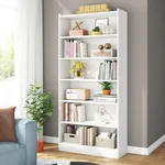 Tribesigns 78-inch Tall Bookcase, Modern 7-Tier White Library Bookshelf with Storage Shelves, Large Open Bookcases Wood Display Shelving Unit for Bedroom Living Room Office