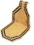 ebuyerfix Wooden Beaded Seat for Car/Van/Taxi Car Seat Pad with Wooden Beads, Bead Chair Cover Pad Cover Back Support Less Painful On Long Drive