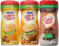 Coffee-mate Sugar-Free 3 Flavor Bundle - Vanilla Caramel, Creamy Chocolate, and Hazelnut (10.2 ounce)