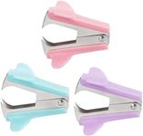 ZZTX 3 PCS Staple Remover Staple Puller Removal Tool for School Office Home 3 Pack (Pink, Blue, Purple)